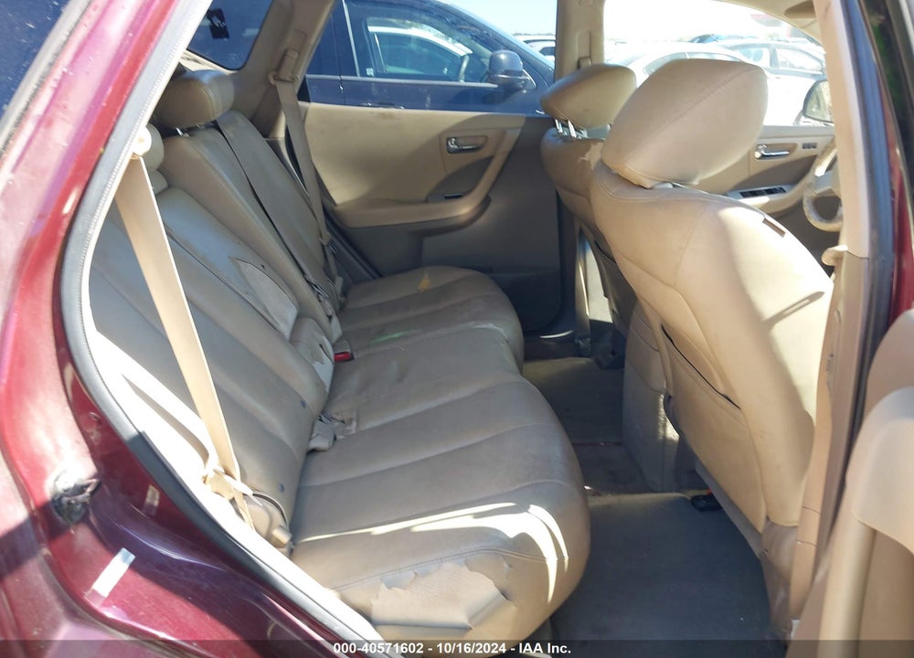 2007 NISSAN MURANO SL VIN: JN8AZ08T47W504541