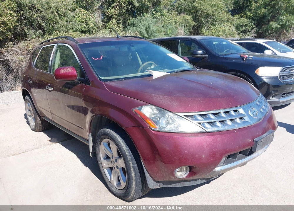 2007 NISSAN MURANO SL VIN: JN8AZ08T47W504541