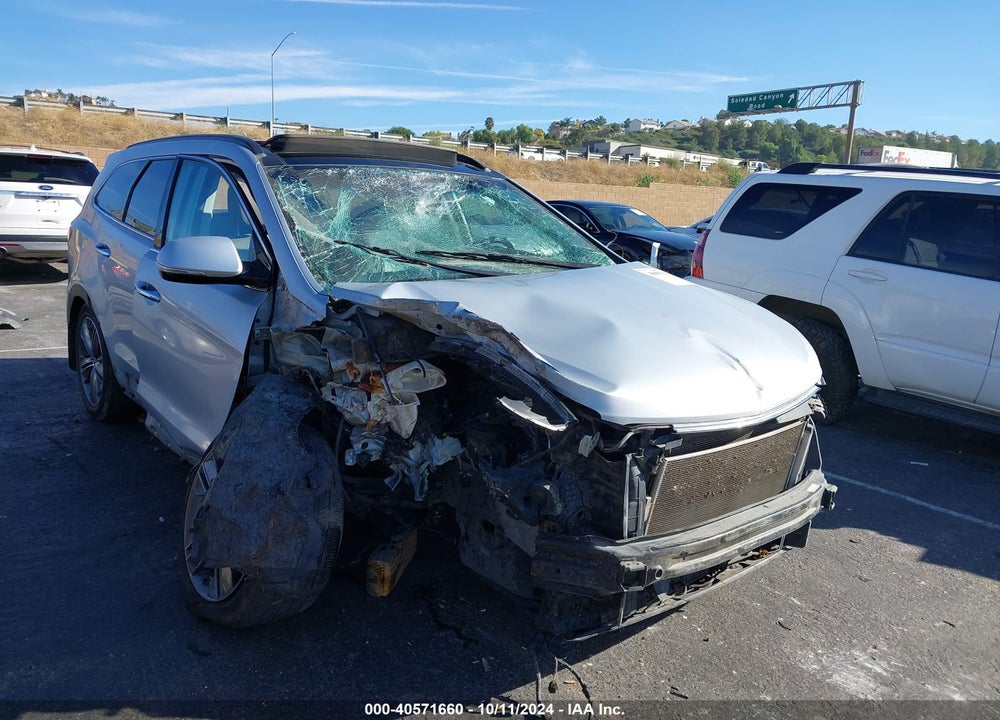 2014 HYUNDAI SANTA FE GLS VIN: KM8SR4HFXEU046980