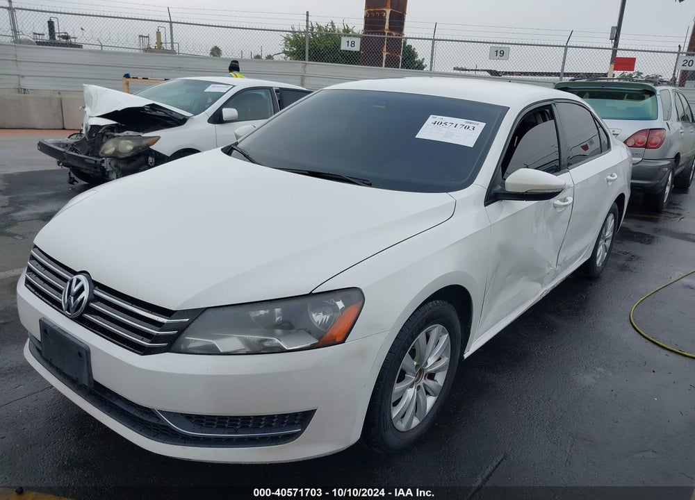 2012 VOLKSWAGEN PASSAT 2.5L S VIN: 1VWAP7A37CC014754