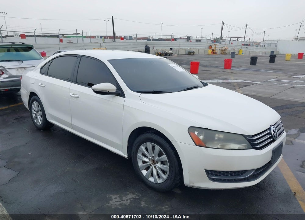 2012 VOLKSWAGEN PASSAT 2.5L S VIN: 1VWAP7A37CC014754