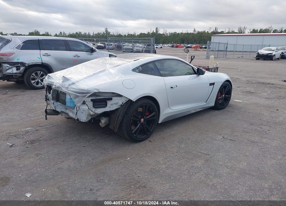 2017 JAGUAR F-TYPE SVR VIN: SAJWJ6J87HMK43664