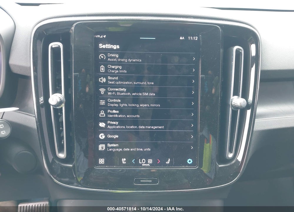 2023 VOLVO XC40 RECHARGE PURE ELECTRIC TWIN ULTIMATE VIN: YV4ED3UM6P2091165