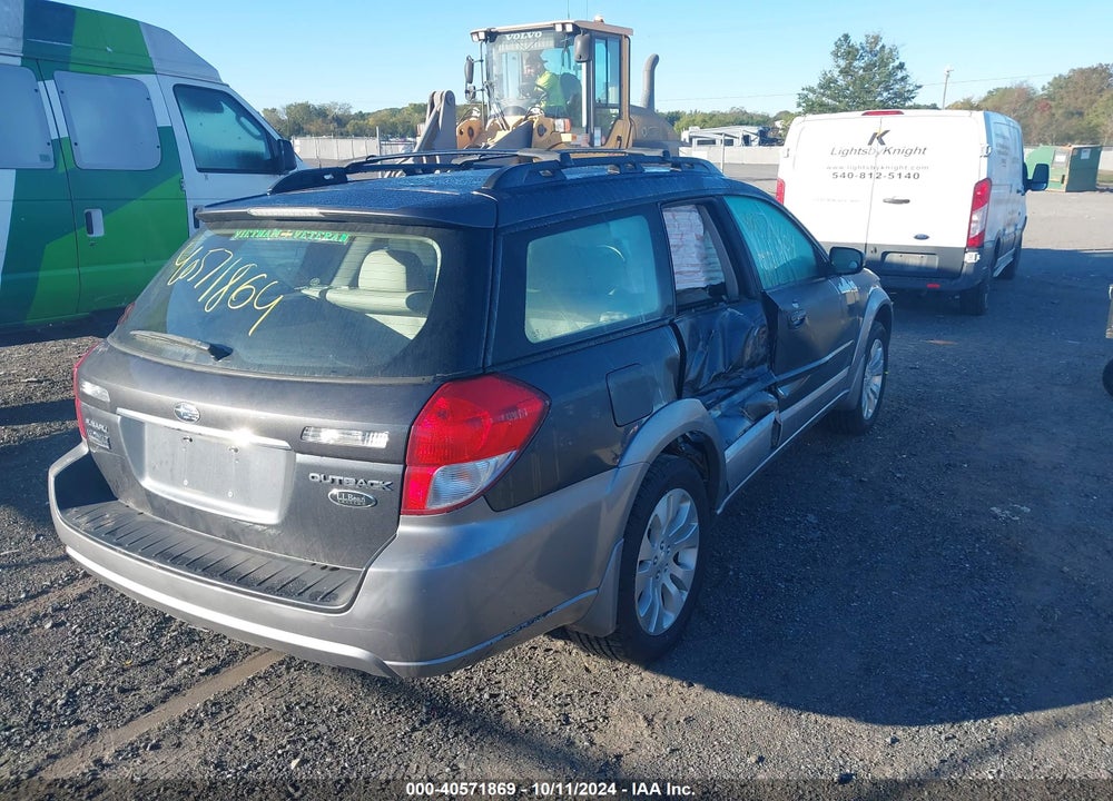 2008 SUBARU OUTBACK 2.5I LIMITED/2.5I LIMITED L.L. BEAN EDITION VIN: 4S4BP62C487323867
