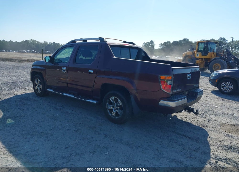 2007 HONDA RIDGELINE RTS VIN: 2HJYK16447H516599