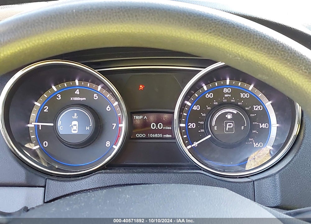2012 HYUNDAI SONATA GLS VIN: 5NPEB4ACXCH450908