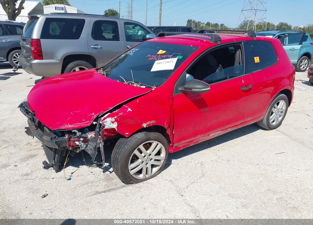 2013 VOLKSWAGEN GOLF 2.5L 2-DOOR VIN: WVWAB7AJXDW096396