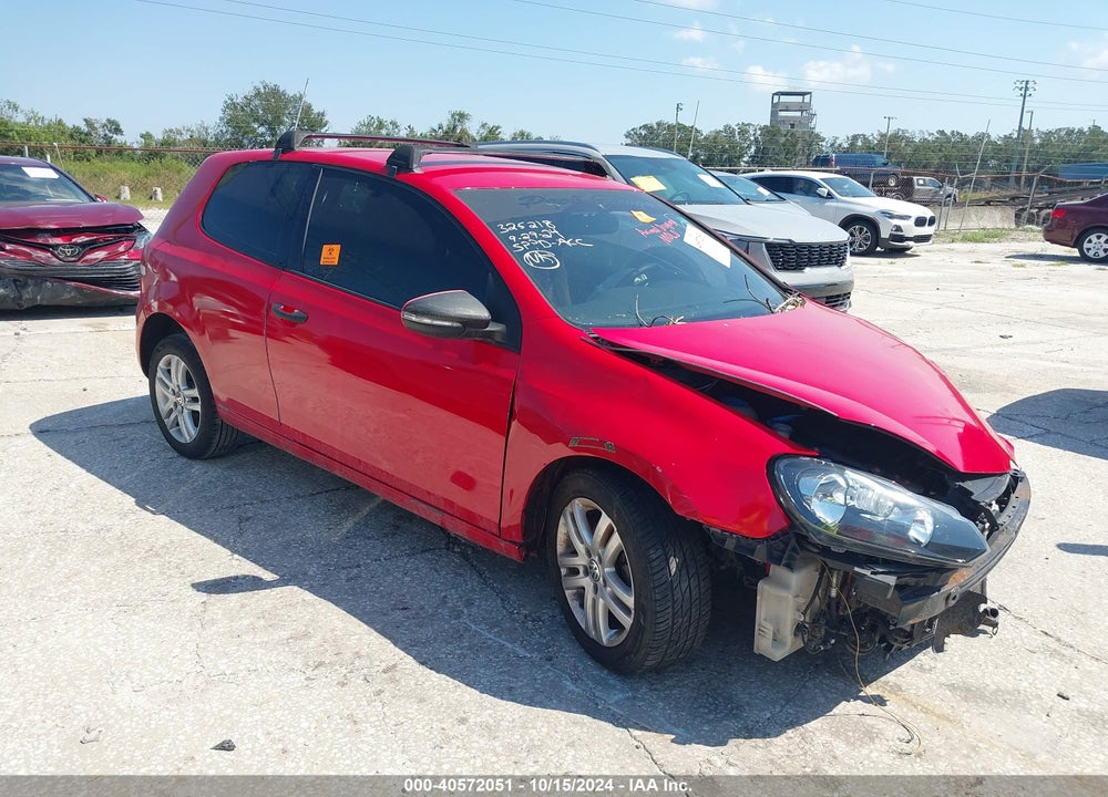 2013 VOLKSWAGEN GOLF 2.5L 2-DOOR VIN: WVWAB7AJXDW096396