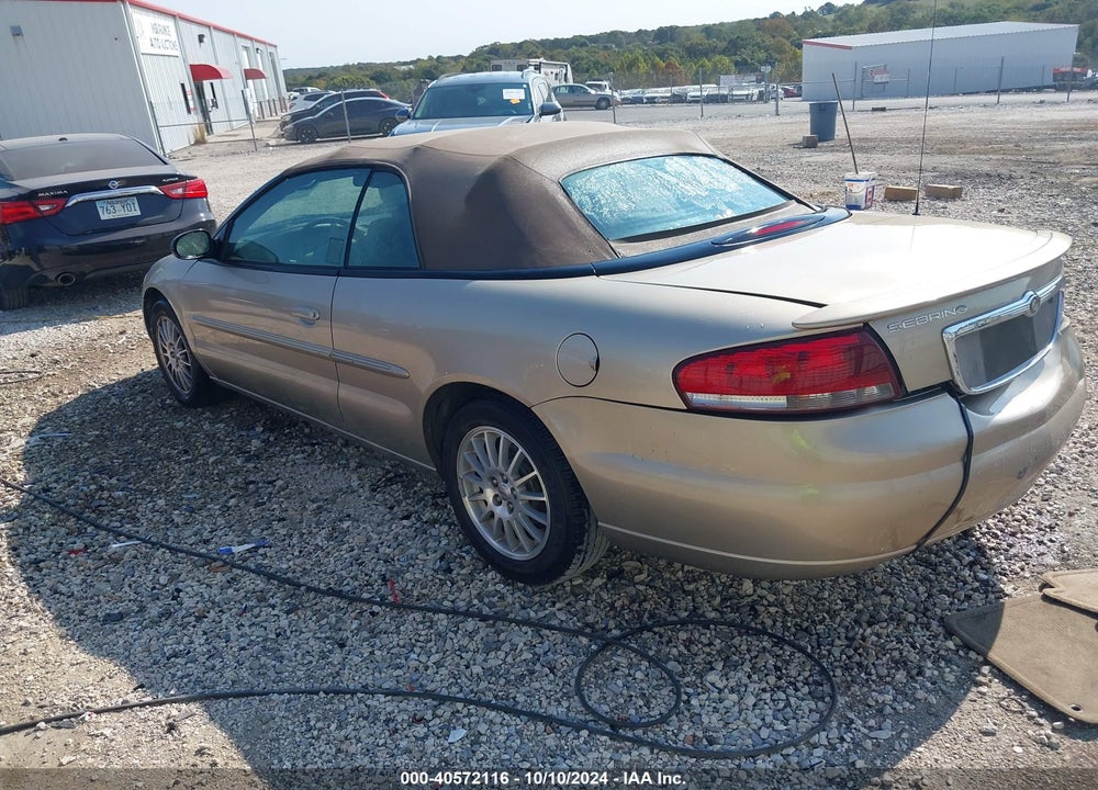 2004 CHRYSLER SEBRING LXI VIN: 1C3EL55RX4N104980