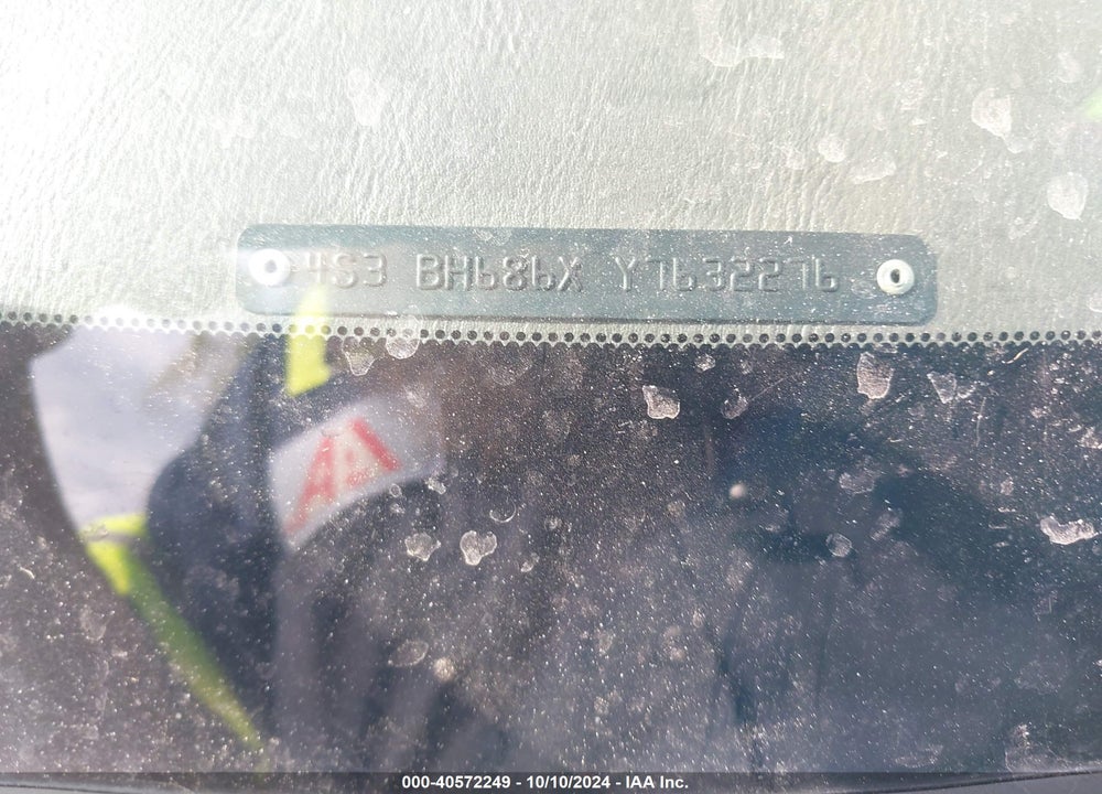 2000 SUBARU OUTBACK LIMITED VIN: 4S3BH686XY7632276