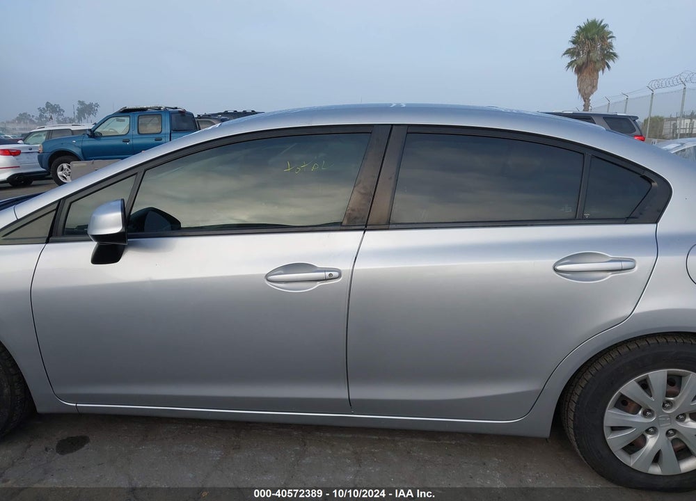 2012 HONDA CIVIC LX VIN: 19XFB2F55CE312040