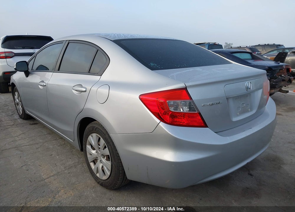 2012 HONDA CIVIC LX VIN: 19XFB2F55CE312040