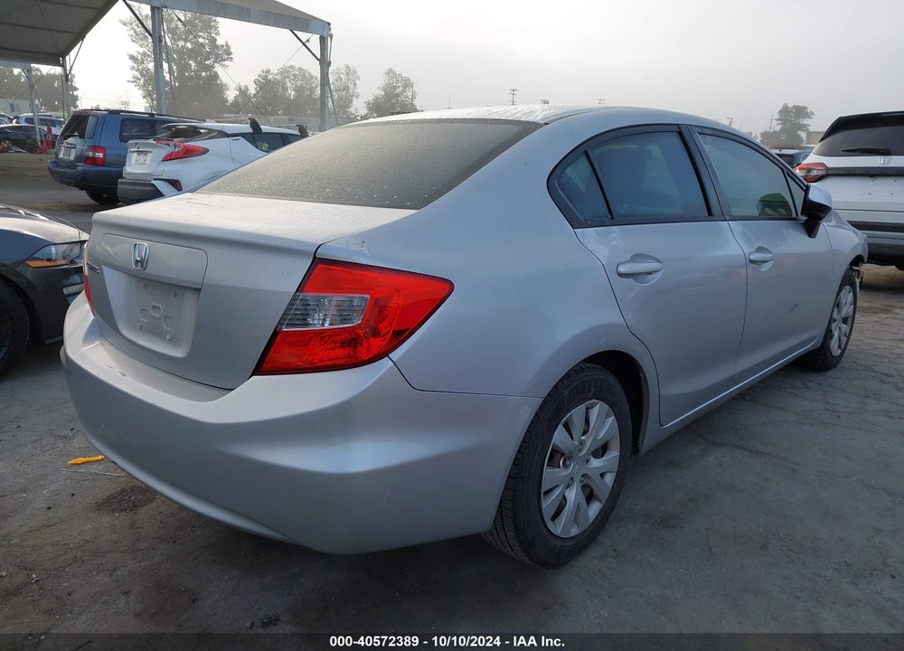 2012 HONDA CIVIC LX VIN: 19XFB2F55CE312040