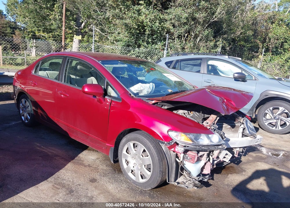 2010 HONDA CIVIC LX VIN: 2HGFA1F59AH538565