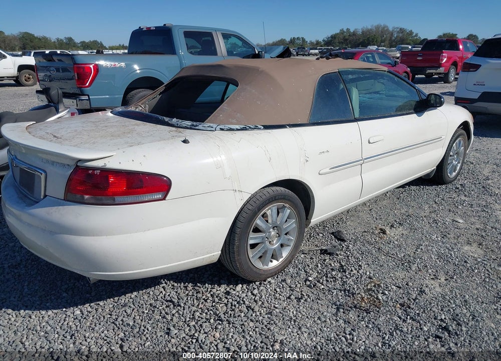 2004 CHRYSLER SEBRING LIMITED VIN: 1C3EL65R84N390852