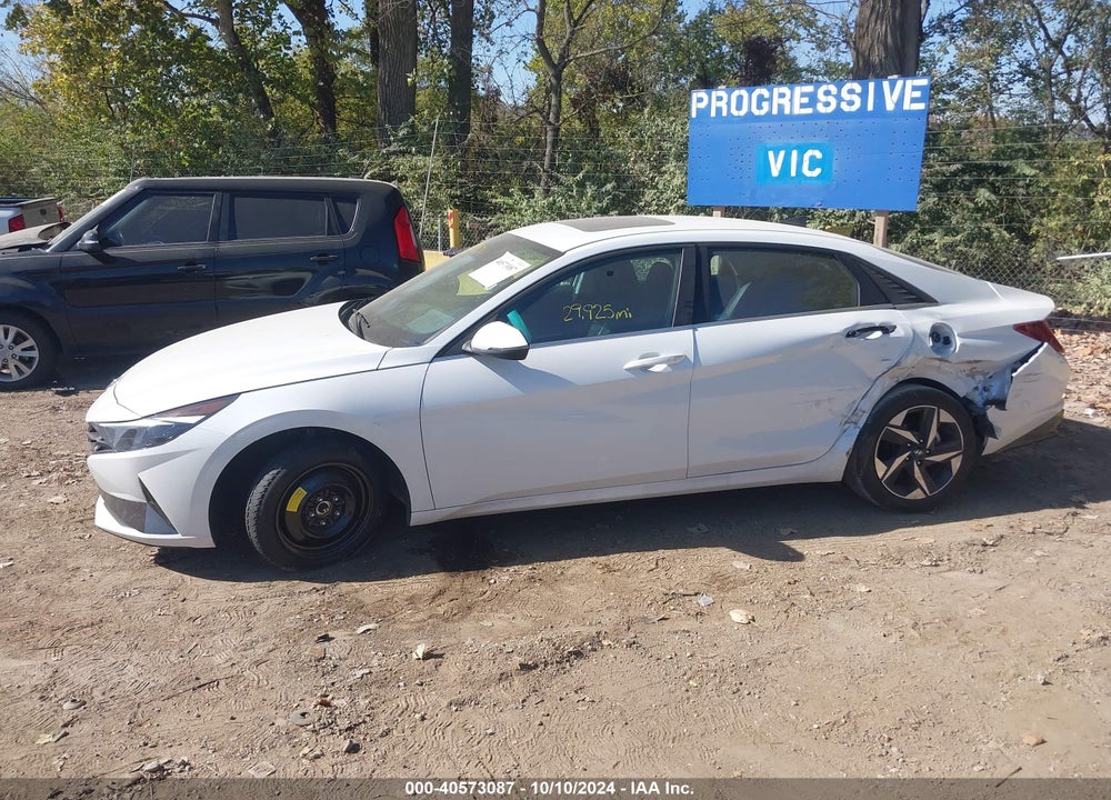 2022 HYUNDAI ELANTRA SEL VIN: 5NPLN4AGXNH054787
