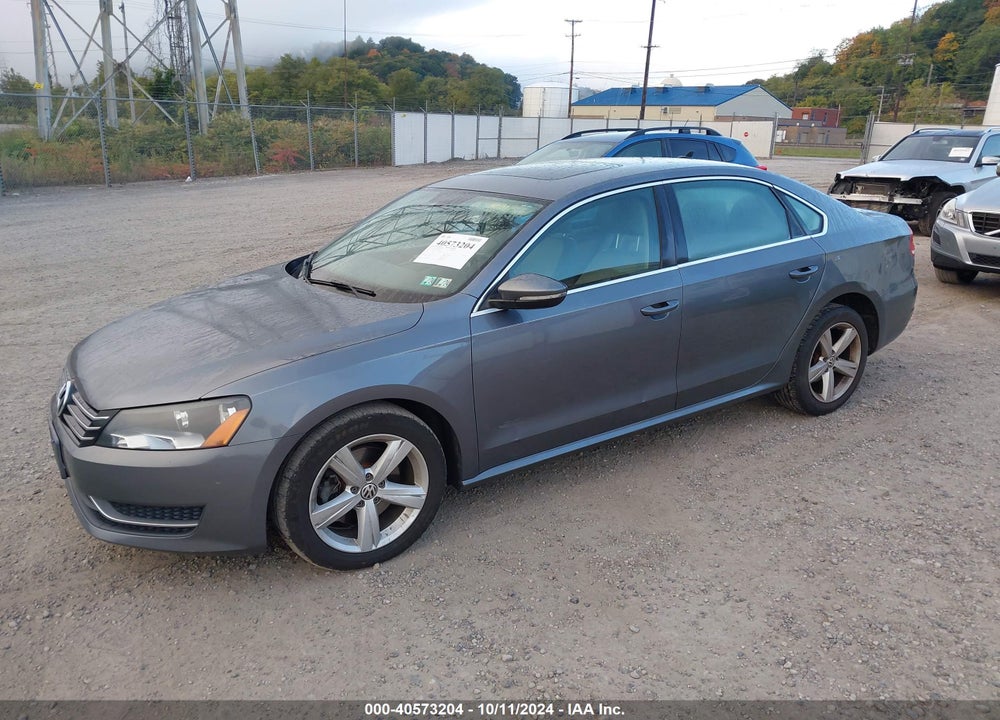 2012 VOLKSWAGEN PASSAT 2.5L SE VIN: 1VWBP7A30CC033909