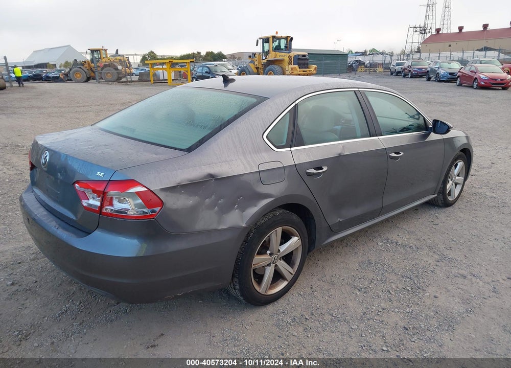 2012 VOLKSWAGEN PASSAT 2.5L SE VIN: 1VWBP7A30CC033909