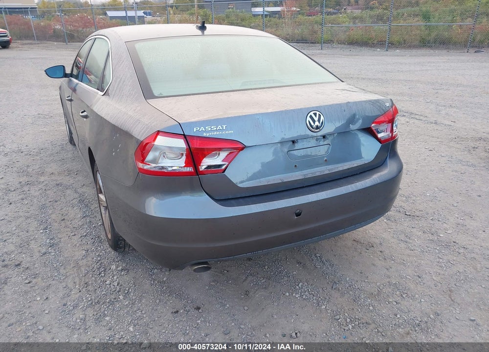 2012 VOLKSWAGEN PASSAT 2.5L SE VIN: 1VWBP7A30CC033909