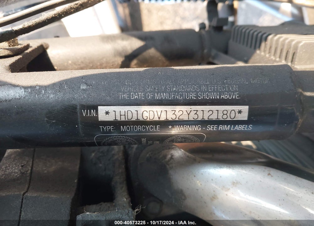 2002 HARLEY-DAVIDSON FXDL VIN: 1HD1GDV132Y312180