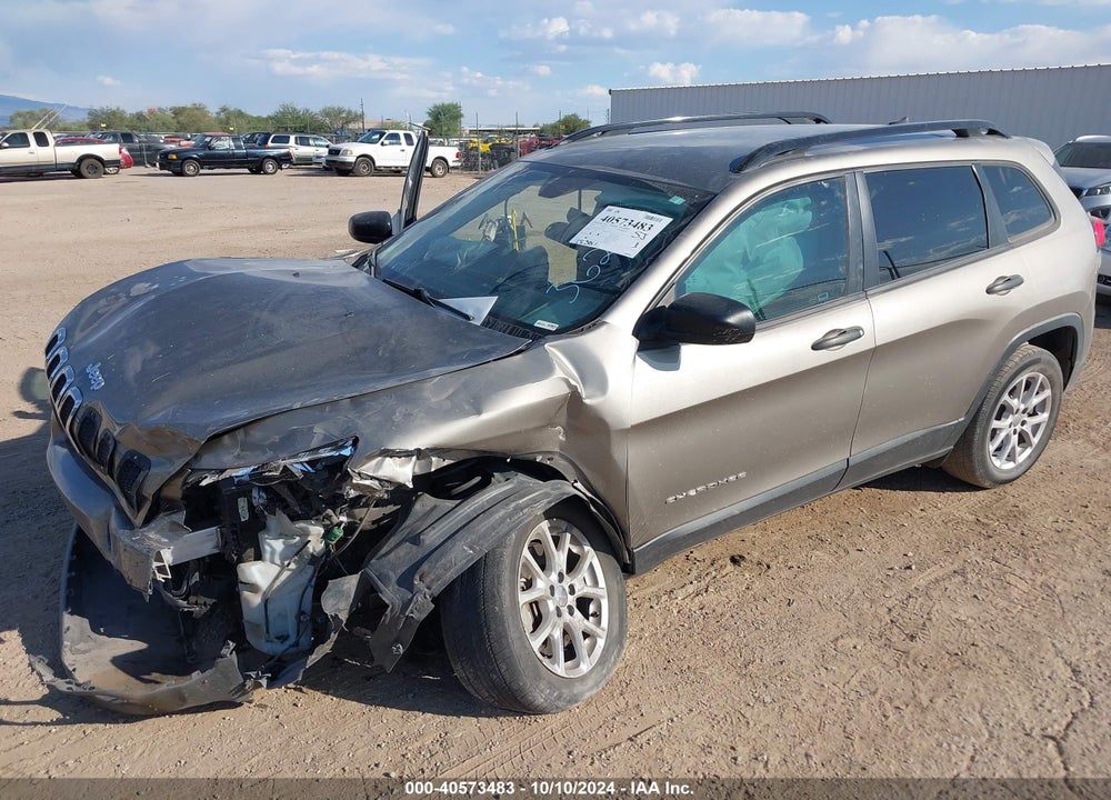 2016 JEEP CHEROKEE SPORT VIN: 1C4PJLAS9GW362607