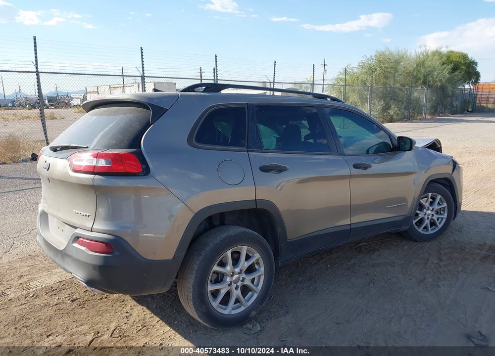 2016 JEEP CHEROKEE SPORT VIN: 1C4PJLAS9GW362607