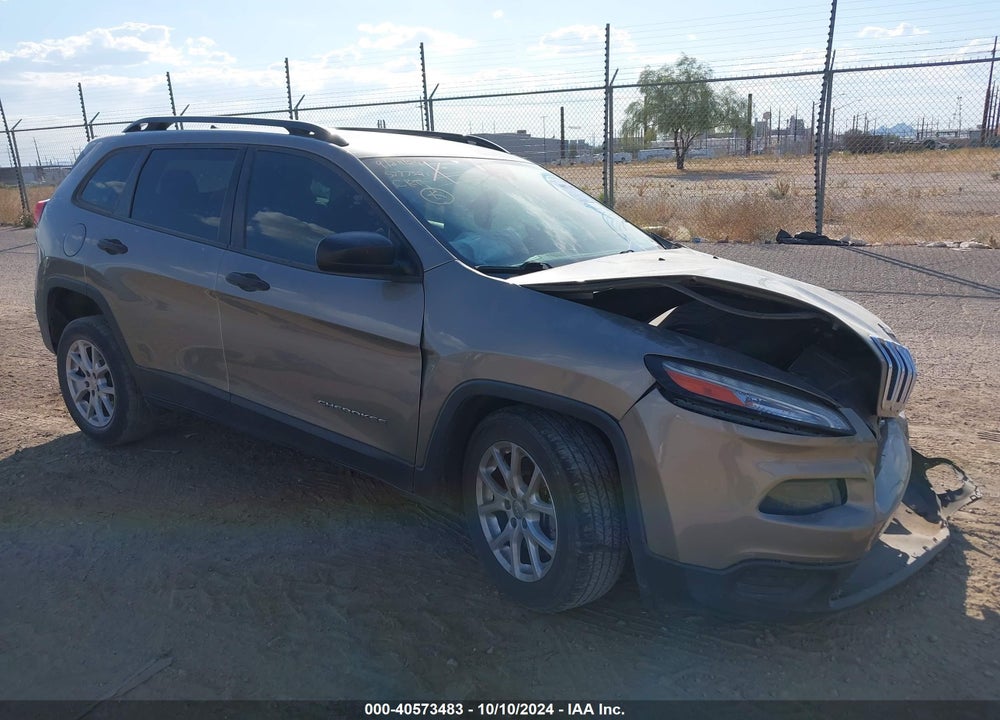 2016 JEEP CHEROKEE SPORT VIN: 1C4PJLAS9GW362607