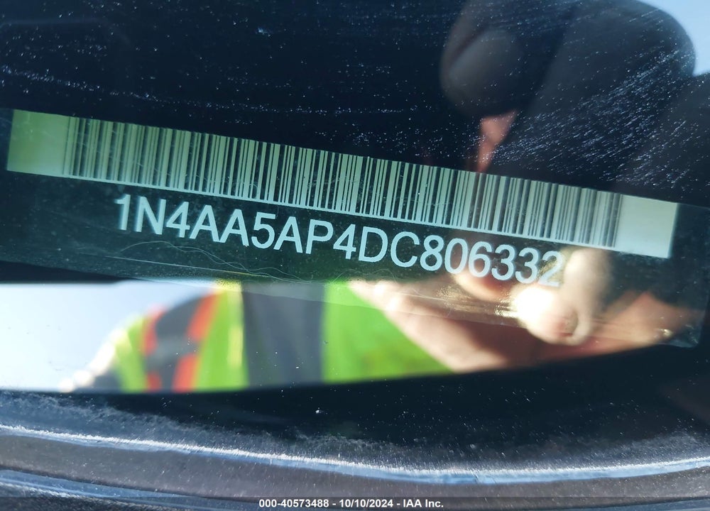 2013 NISSAN MAXIMA 3.5 SV VIN: 1N4AA5AP4DC806332