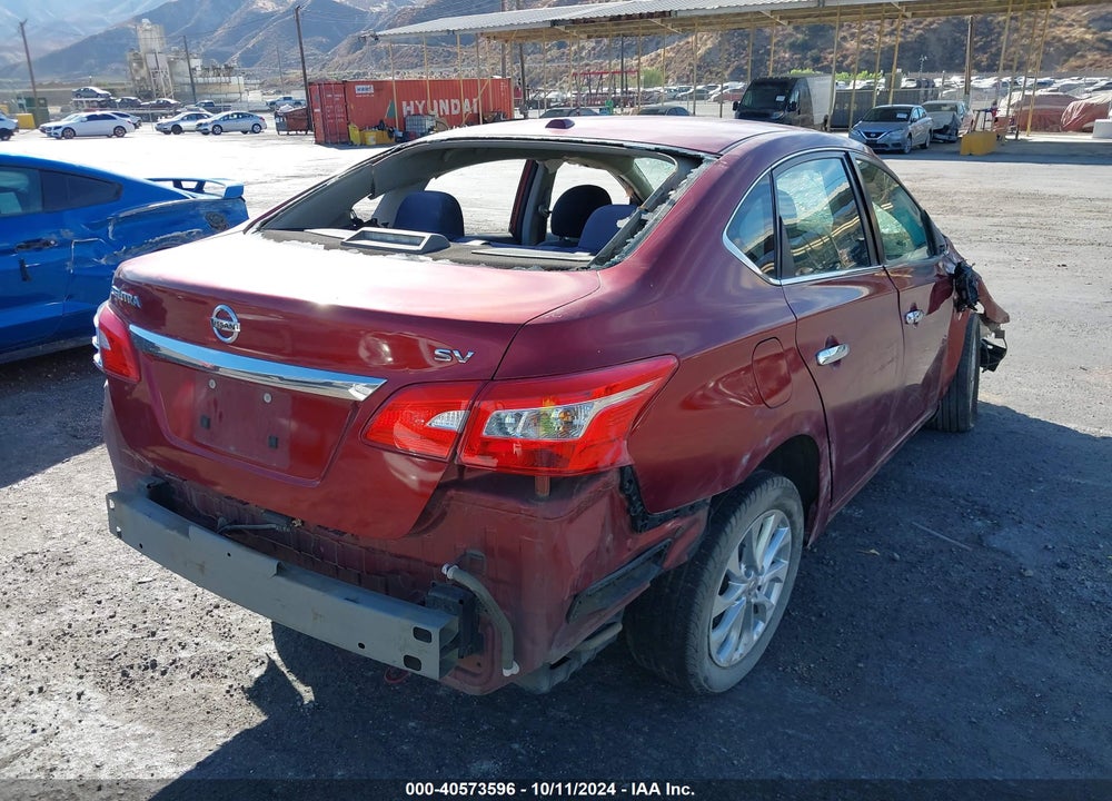 2018 NISSAN SENTRA SV VIN: 3N1AB7APXJY249841