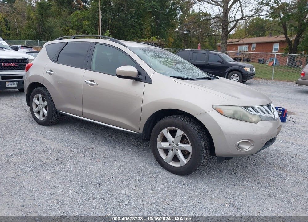 2009 NISSAN MURANO VIN: JN8AZ18W19W203261