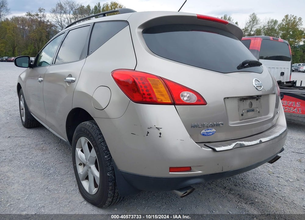 2009 NISSAN MURANO VIN: JN8AZ18W19W203261