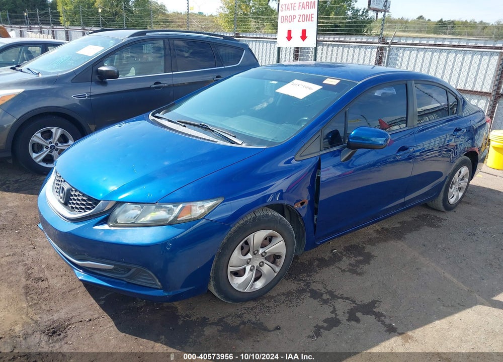 2014 HONDA CIVIC LX VIN: 19XFB2F57EE267413