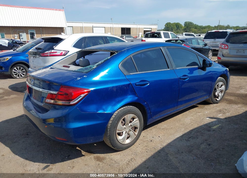 2014 HONDA CIVIC LX VIN: 19XFB2F57EE267413