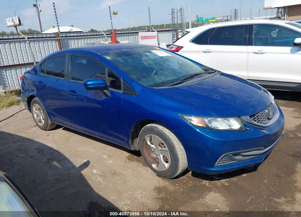 2014 HONDA CIVIC LX VIN: 19XFB2F57EE267413