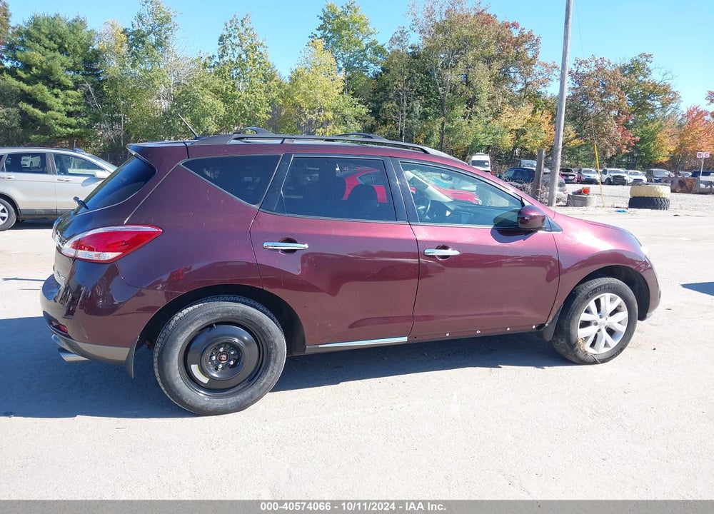 2013 NISSAN MURANO SL VIN: JN8AZ1MW1DW305884