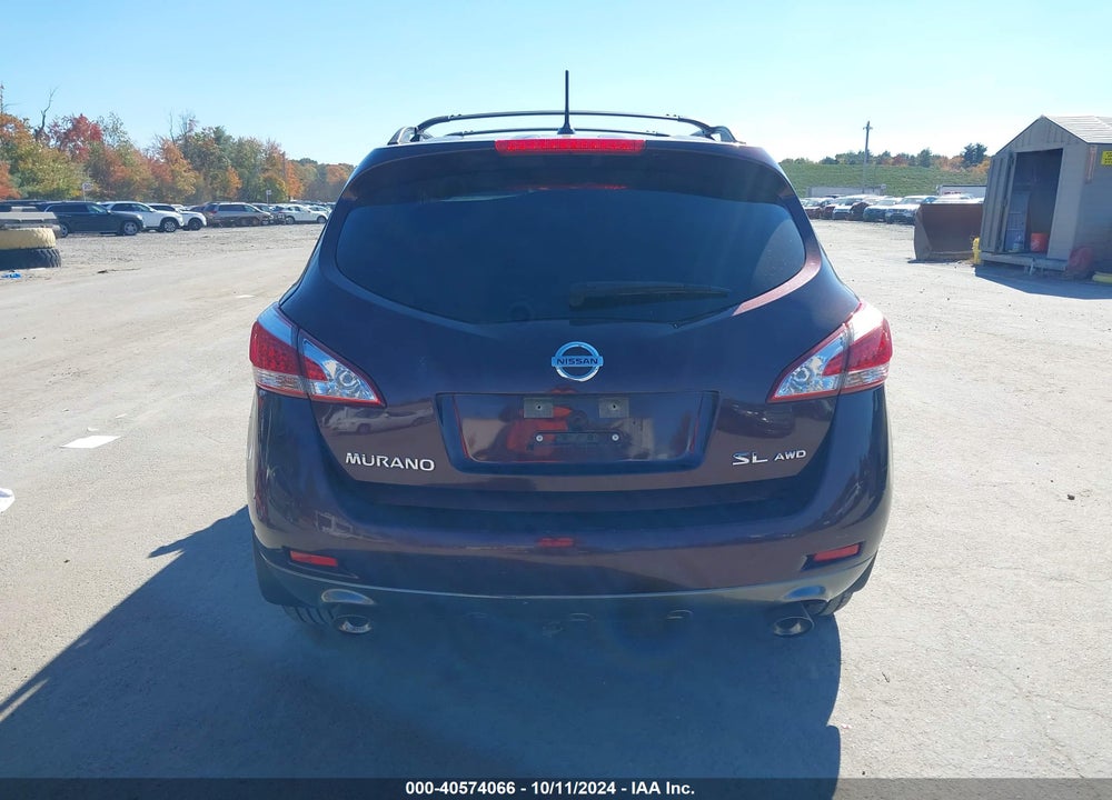2013 NISSAN MURANO SL VIN: JN8AZ1MW1DW305884