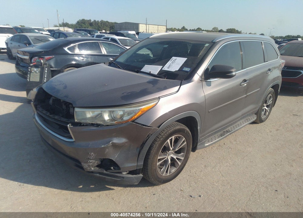 2016 TOYOTA HIGHLANDER XLE V6 VIN: 5TDKKRFH9GS500475