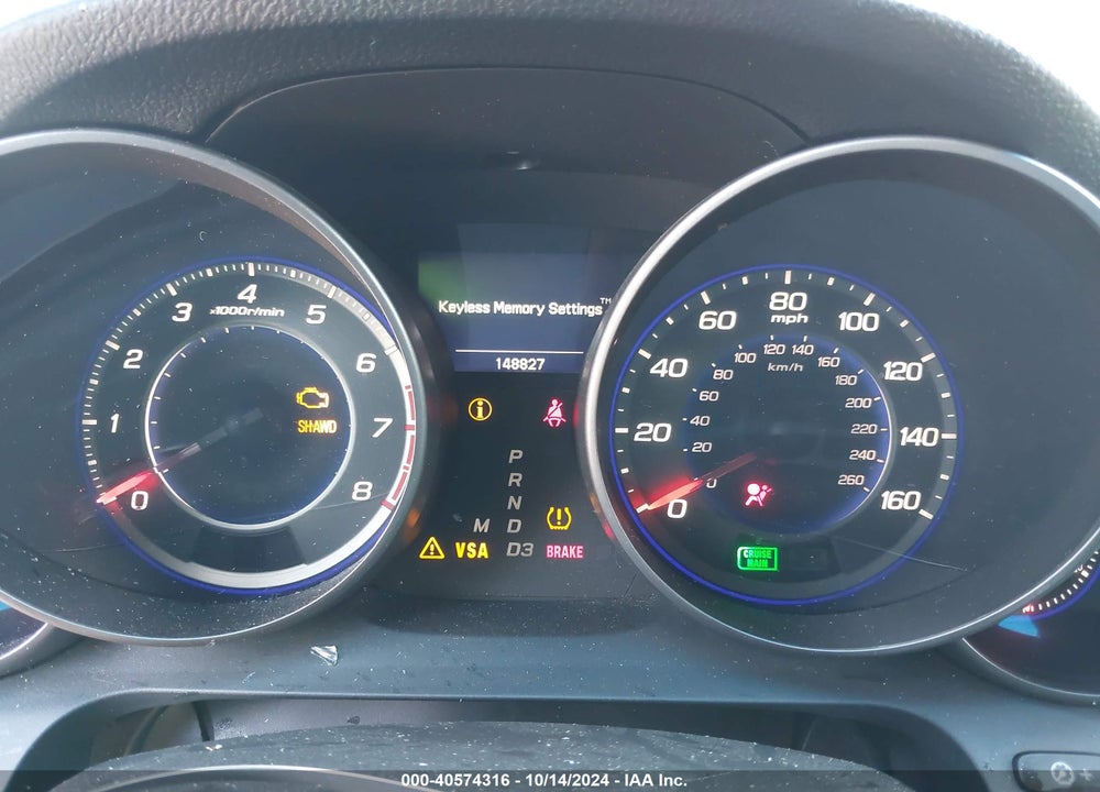 2009 ACURA MDX VIN: 2HNYD28299H506809