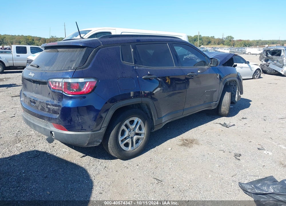 2018 JEEP COMPASS SPORT FWD VIN: 3C4NJCAB5JT133653
