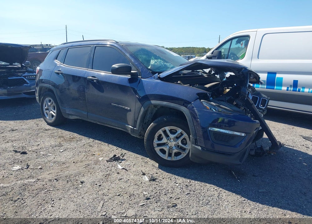 2018 JEEP COMPASS SPORT FWD VIN: 3C4NJCAB5JT133653