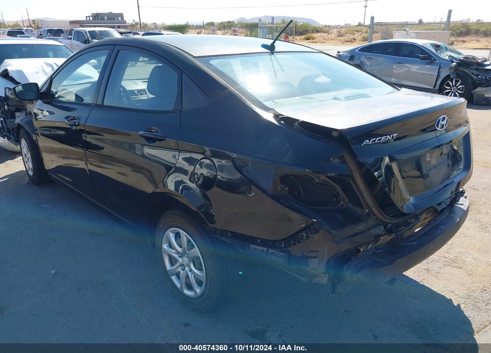 2013 HYUNDAI ACCENT GLS VIN: KMHCT4AEXDU411891