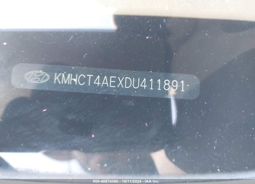 2013 HYUNDAI ACCENT GLS VIN: KMHCT4AEXDU411891