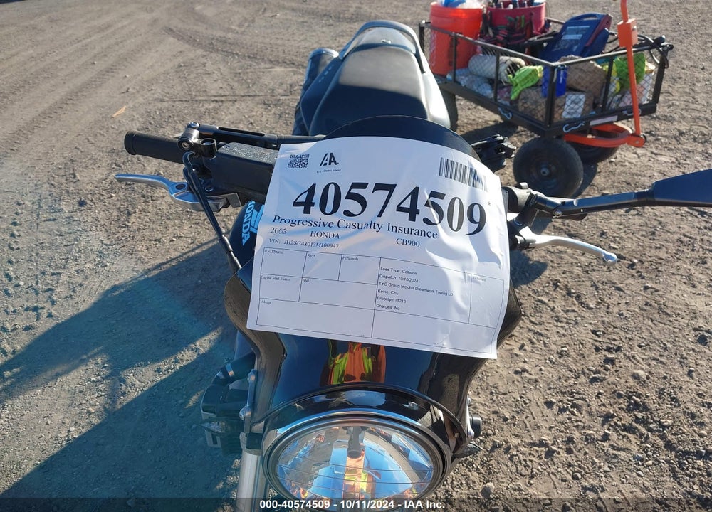 2003 HONDA CB900 F VIN: JH2SC48013M100947