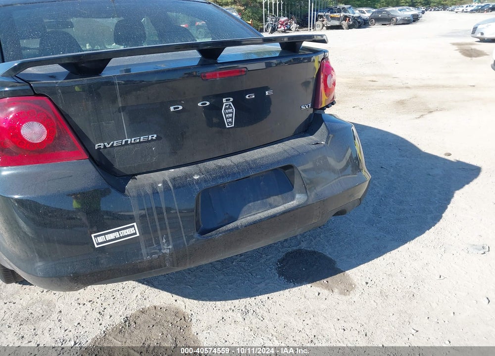 2012 DODGE AVENGER SXT VIN: 1C3CDZCB8CN198518