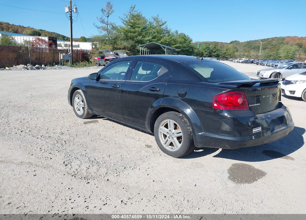 2012 DODGE AVENGER SXT VIN: 1C3CDZCB8CN198518