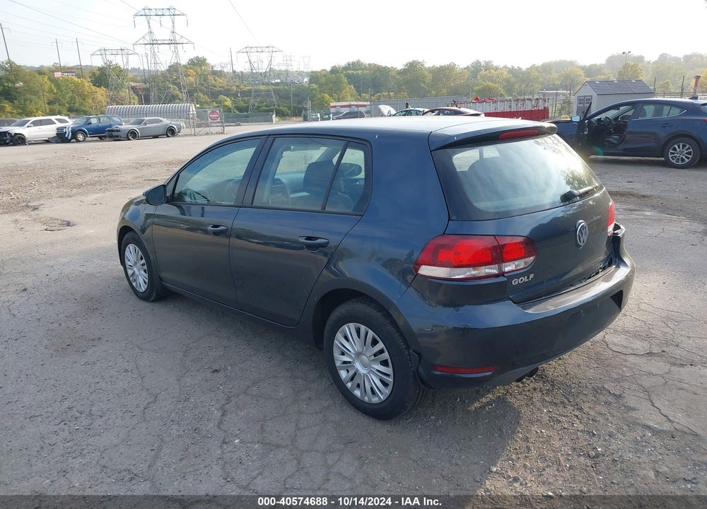 2011 VOLKSWAGEN GOLF 2.5L 4-DOOR VIN: WVWDB7AJ7BW196546
