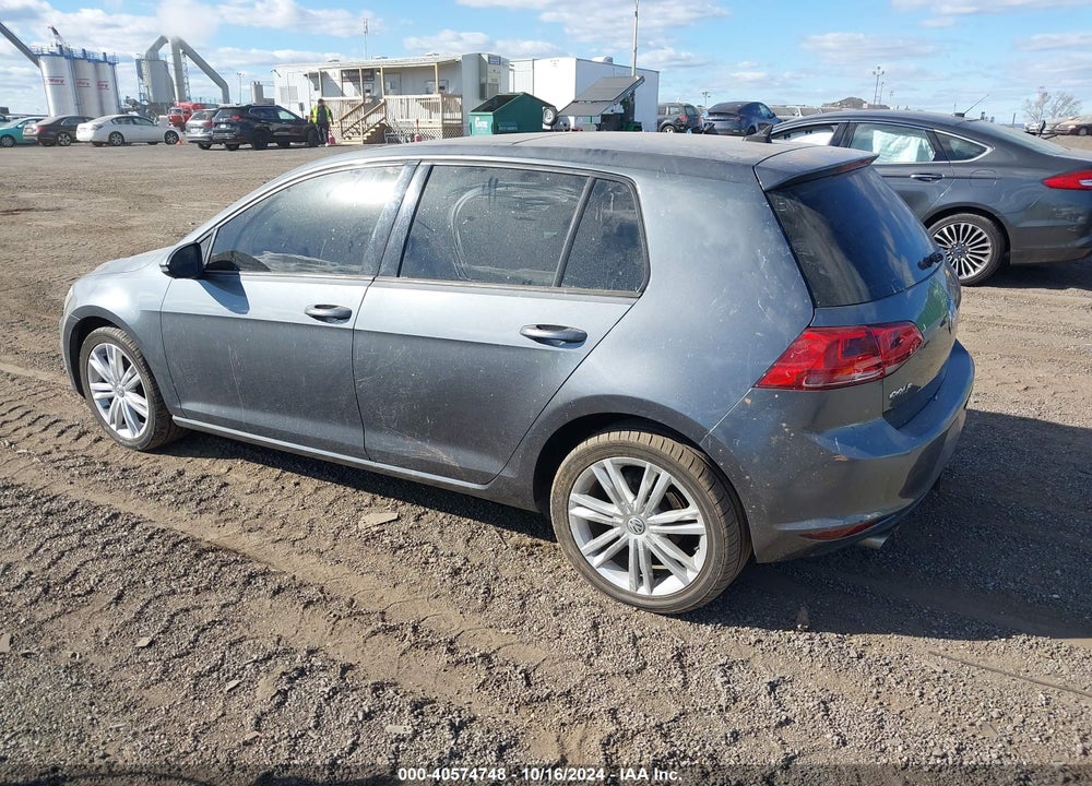 2015 VOLKSWAGEN GOLF TDI SE 4-DOOR VIN: 3VWRA7AU9FM055287