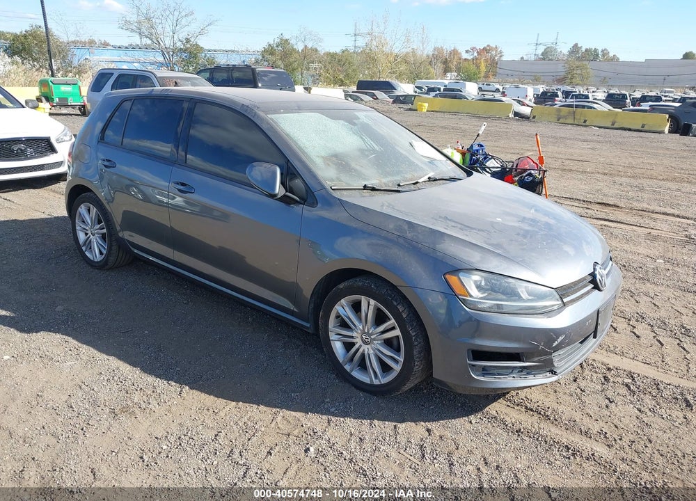 2015 VOLKSWAGEN GOLF TDI SE 4-DOOR VIN: 3VWRA7AU9FM055287