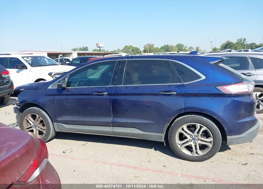 2016 FORD EDGE TITANIUM VIN: 2FMPK4K88GBB44886