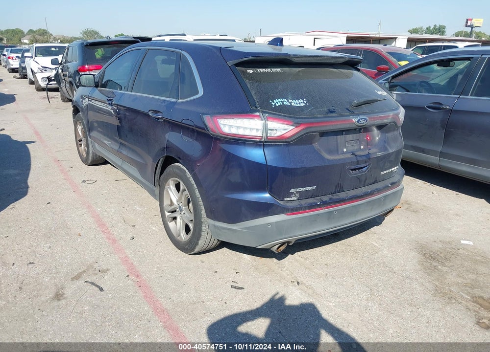 2016 FORD EDGE TITANIUM VIN: 2FMPK4K88GBB44886